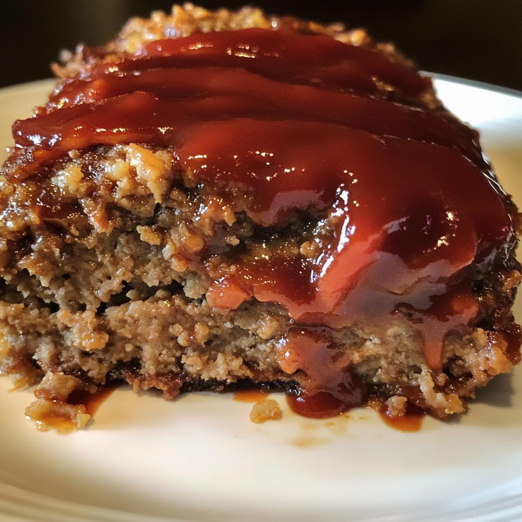 crockpot meatloaf with parmesan and sweet ketchup glaze recipe - detail 1
