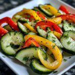 cucumber and sweet pepper salad
