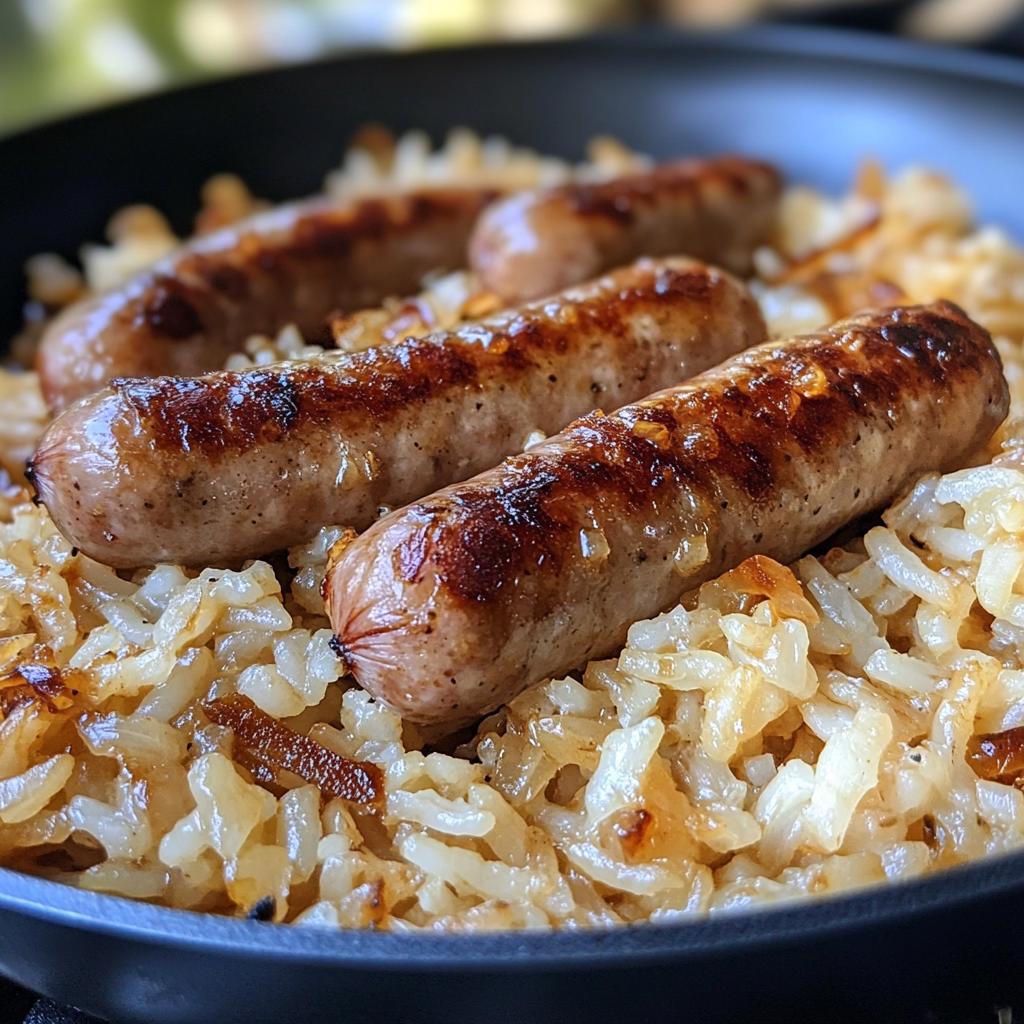 delicious sausage and rice - detail 1