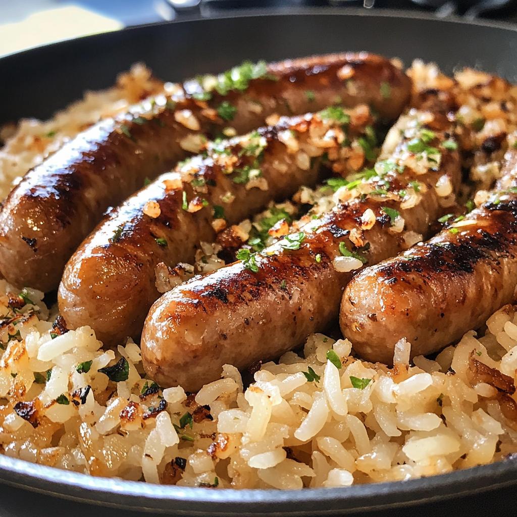 delicious sausage and rice