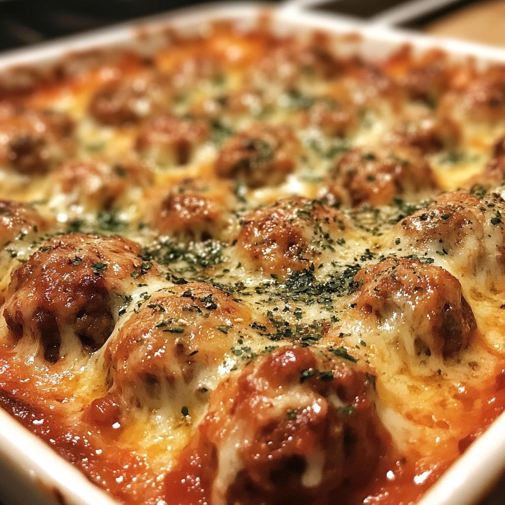 dump and bake meatball casserole