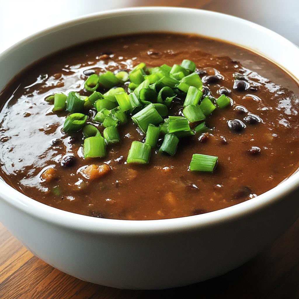 easy black bean soup recipe