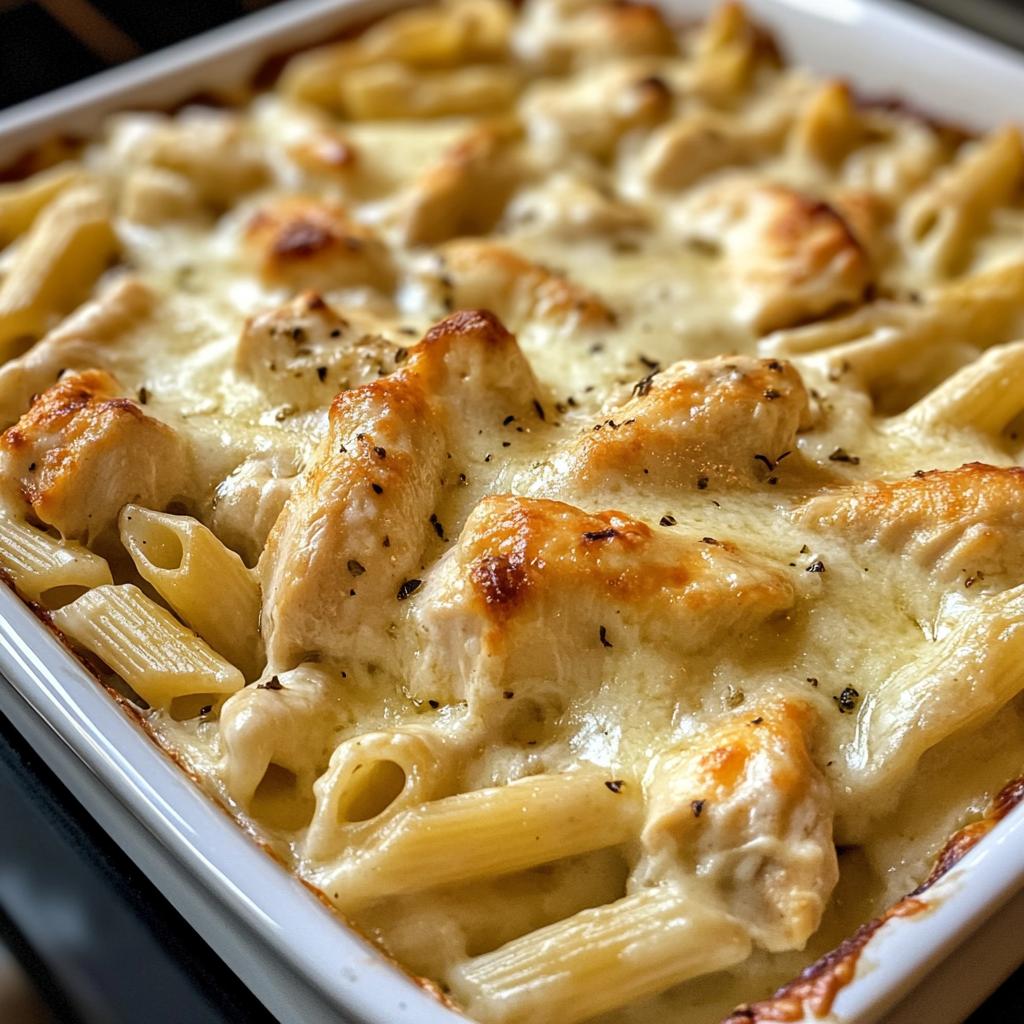 easy chicken alfredo casserole