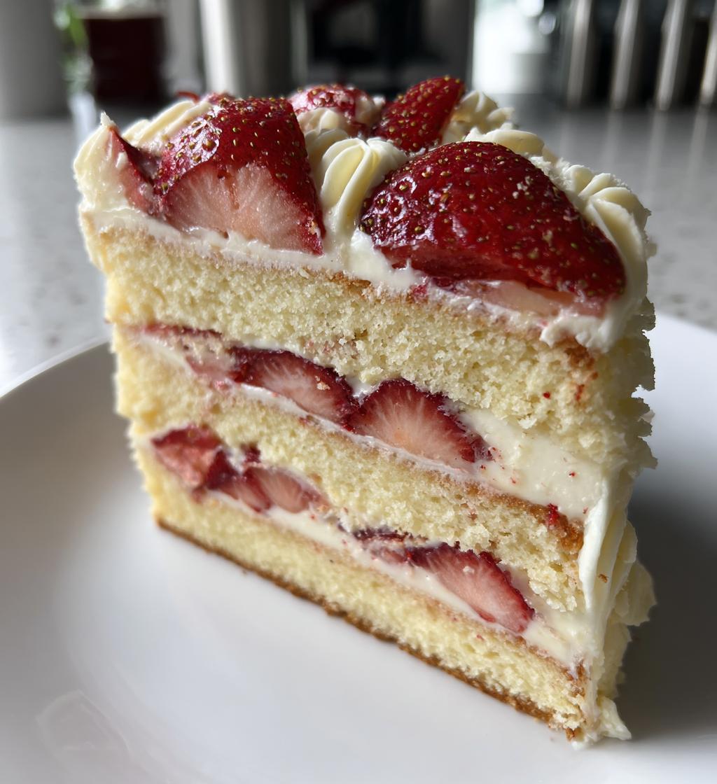 erdbeer mascarpone torte mit weiser schokolade - detail 1