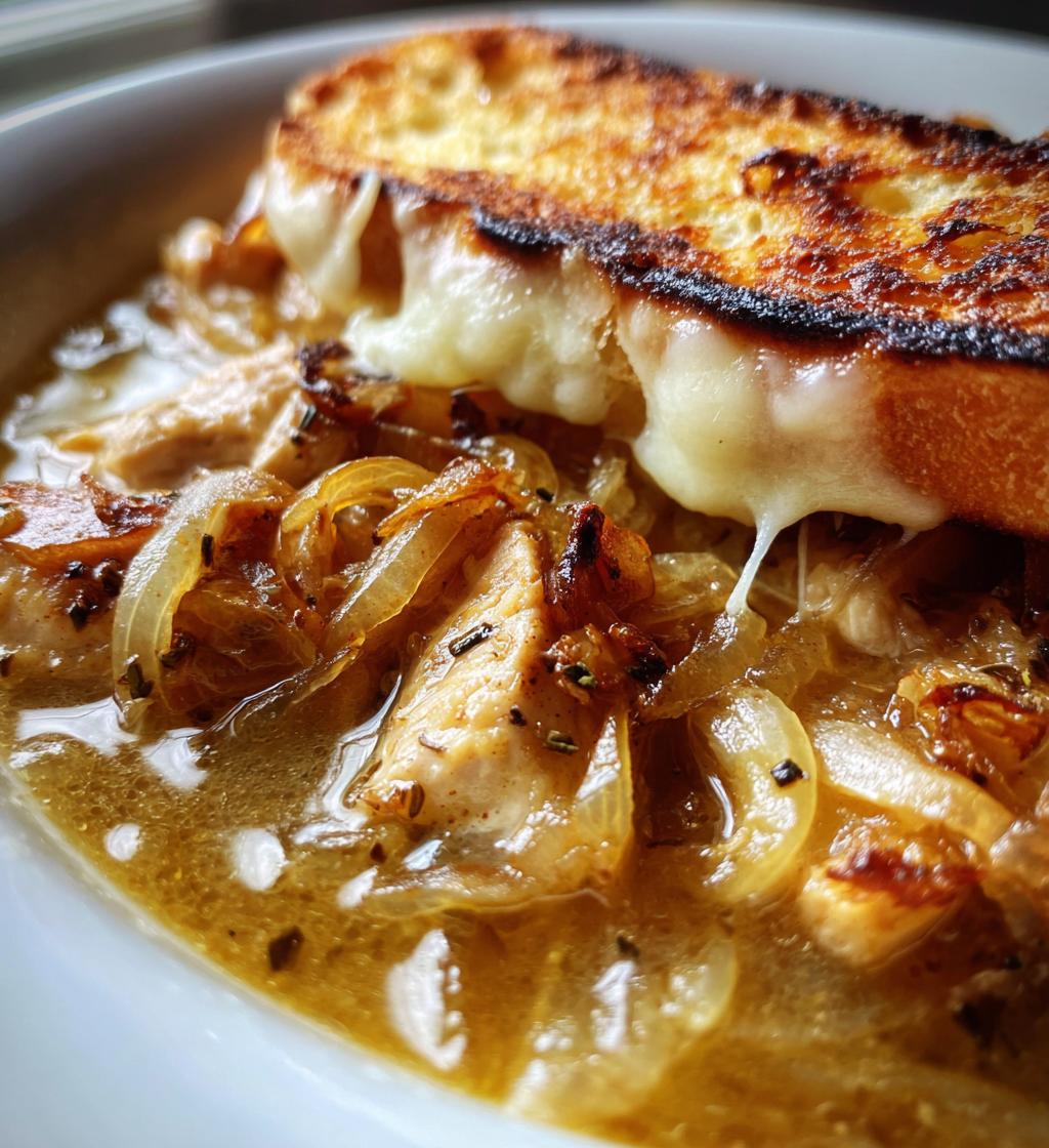 french onion chicken soup