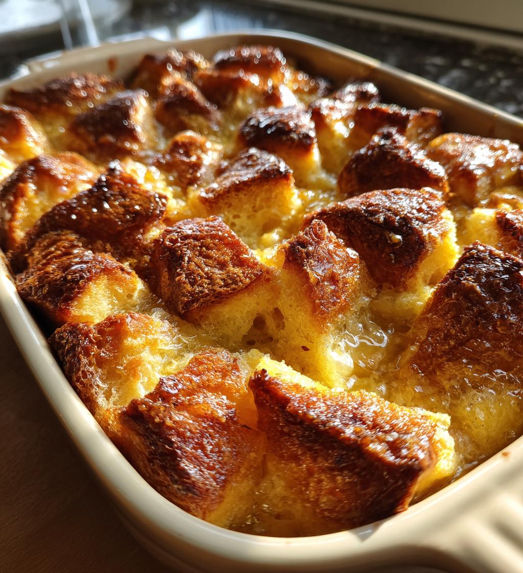 french toast casserole with croissant