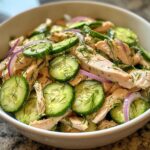 fresh cucumber chicken salad
