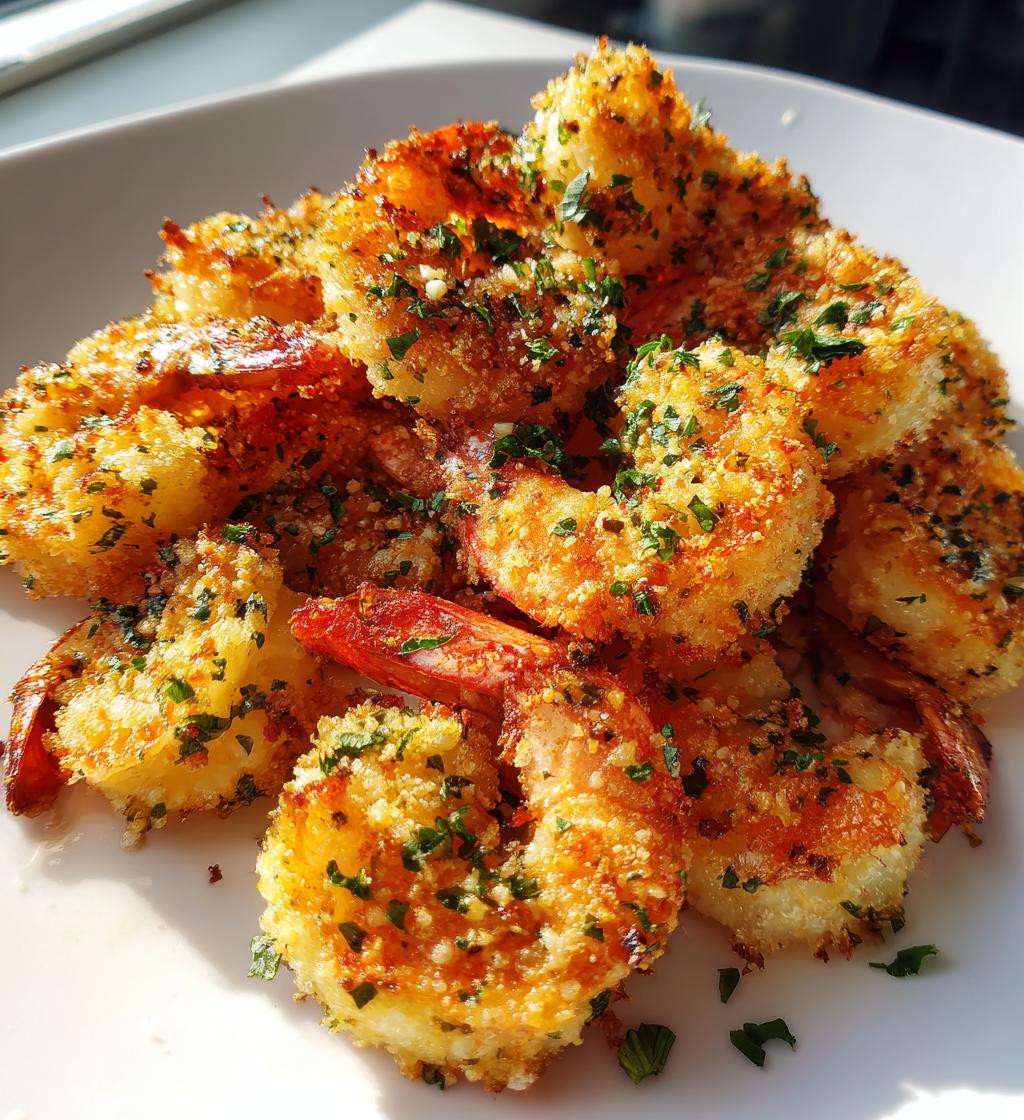 garlic parmesan roasted shrimp