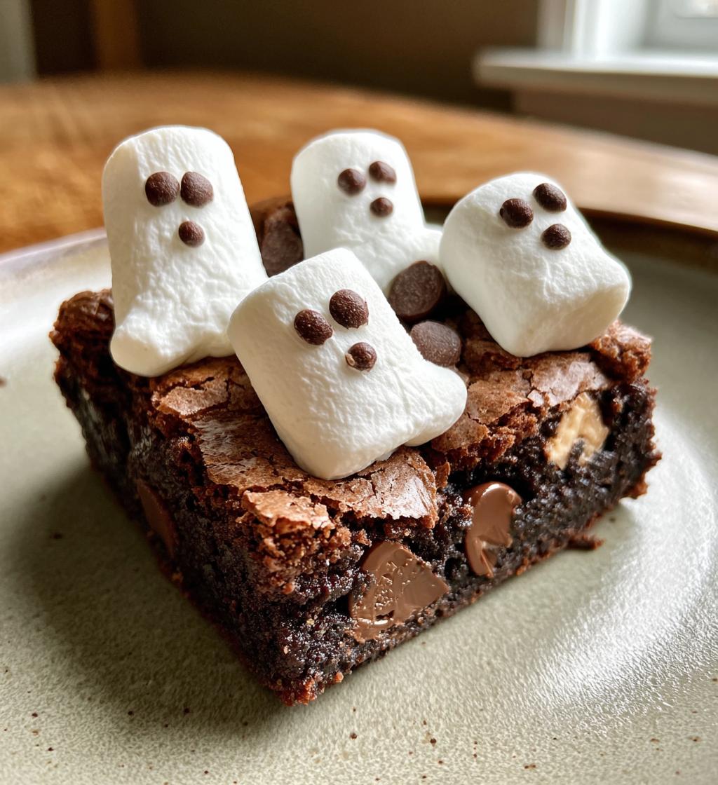 ghost marshmallow brownies recipe