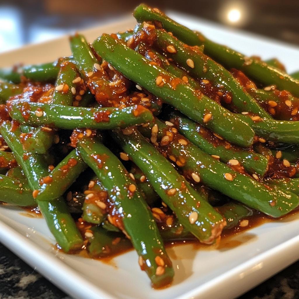 gochujang green beans