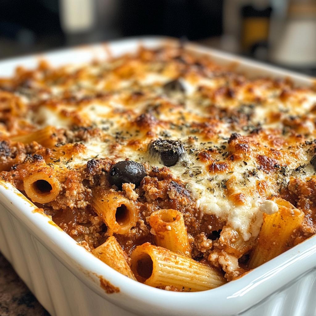 greek baked ziti recipe