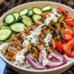 greek chicken gyro bowls