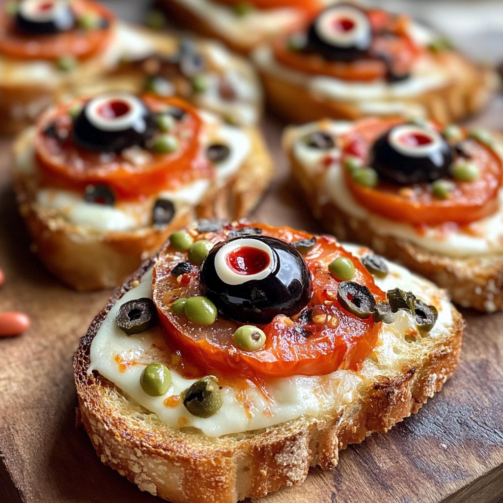 halloween eyeball bruschetta recipe