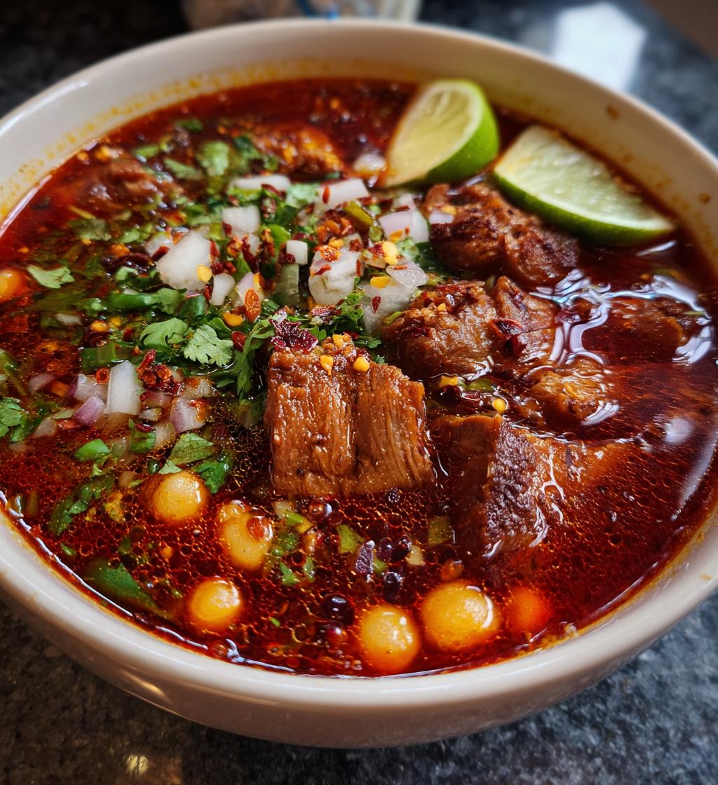 hearty pork pozole with chiles and hominy recipe