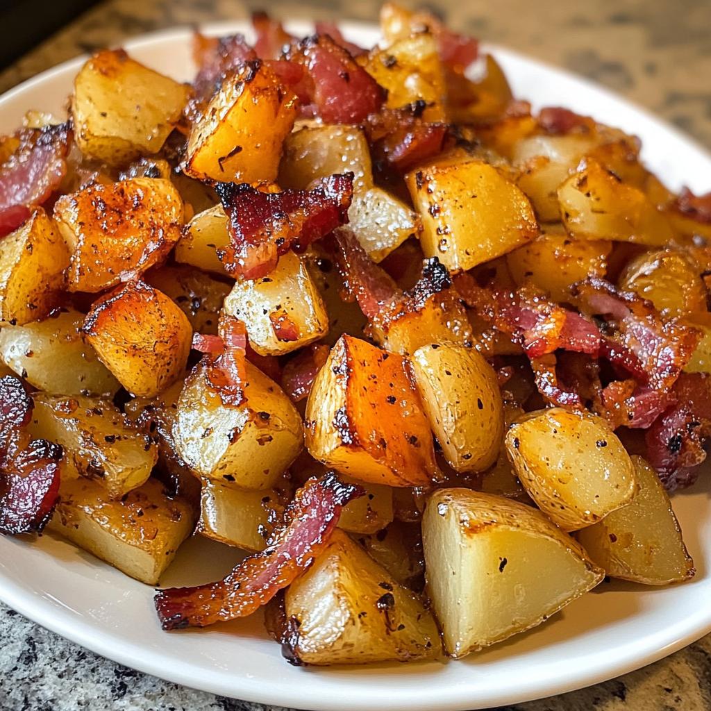 honey bacon roasted potatoes
