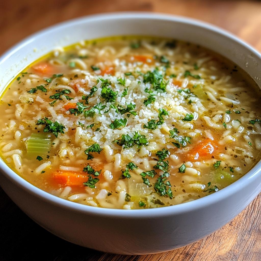italian pastina soup - detail 1