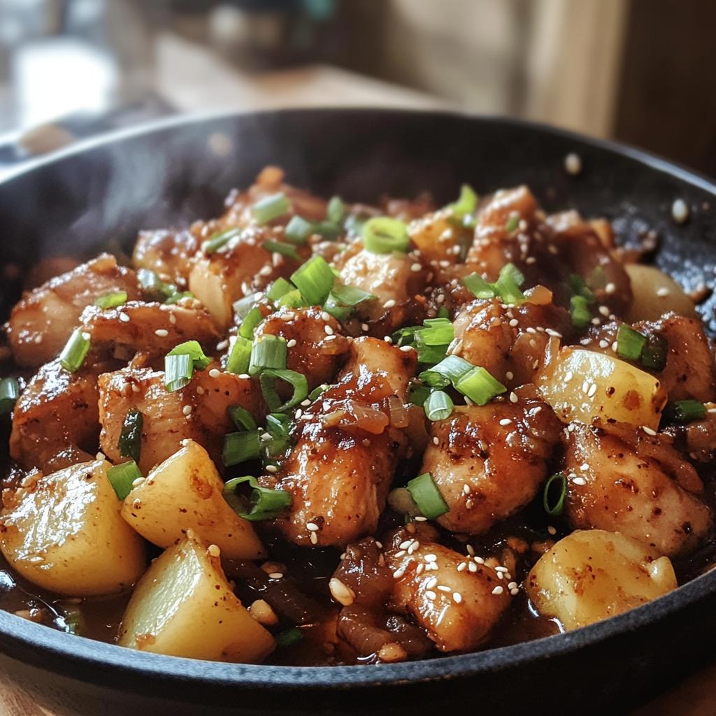 jjimdak korean braised chicken