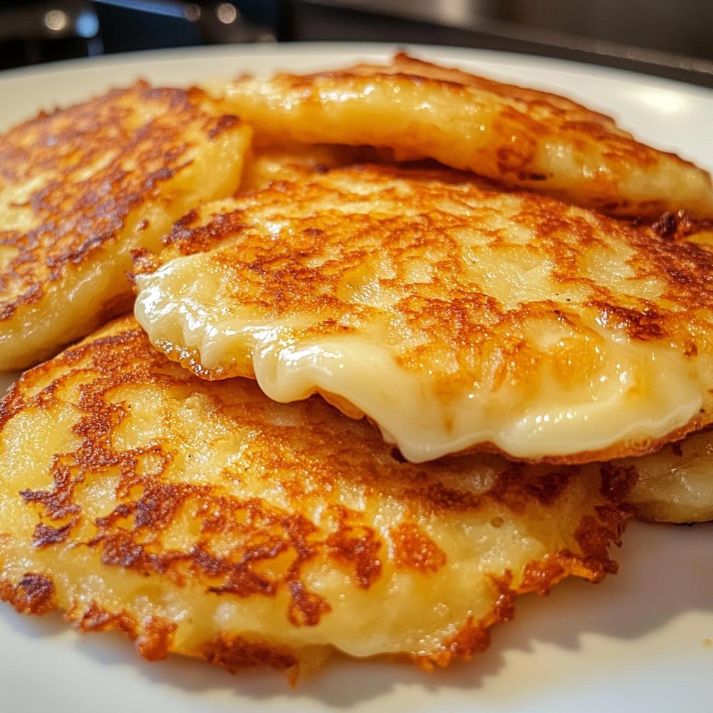 korean cheese potato pancakes - detail 1