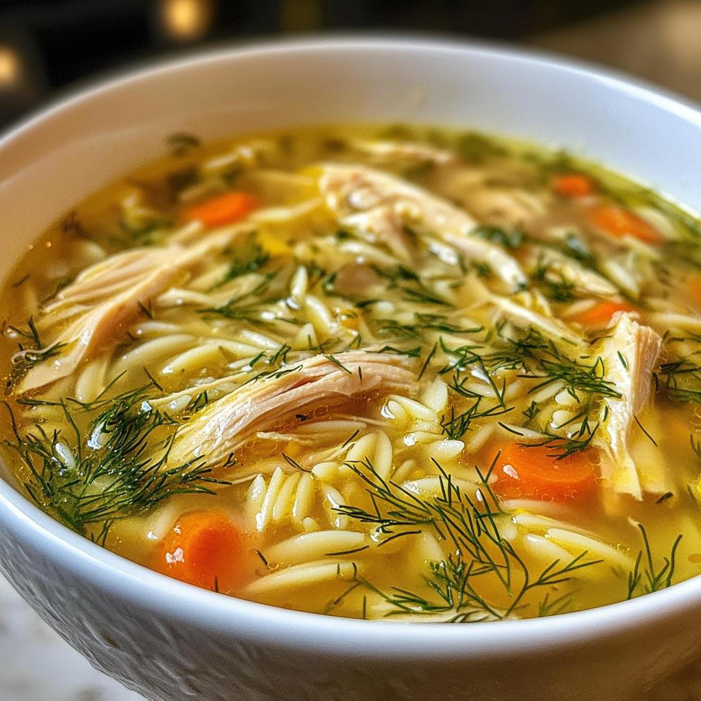 lemon chicken orzo soup