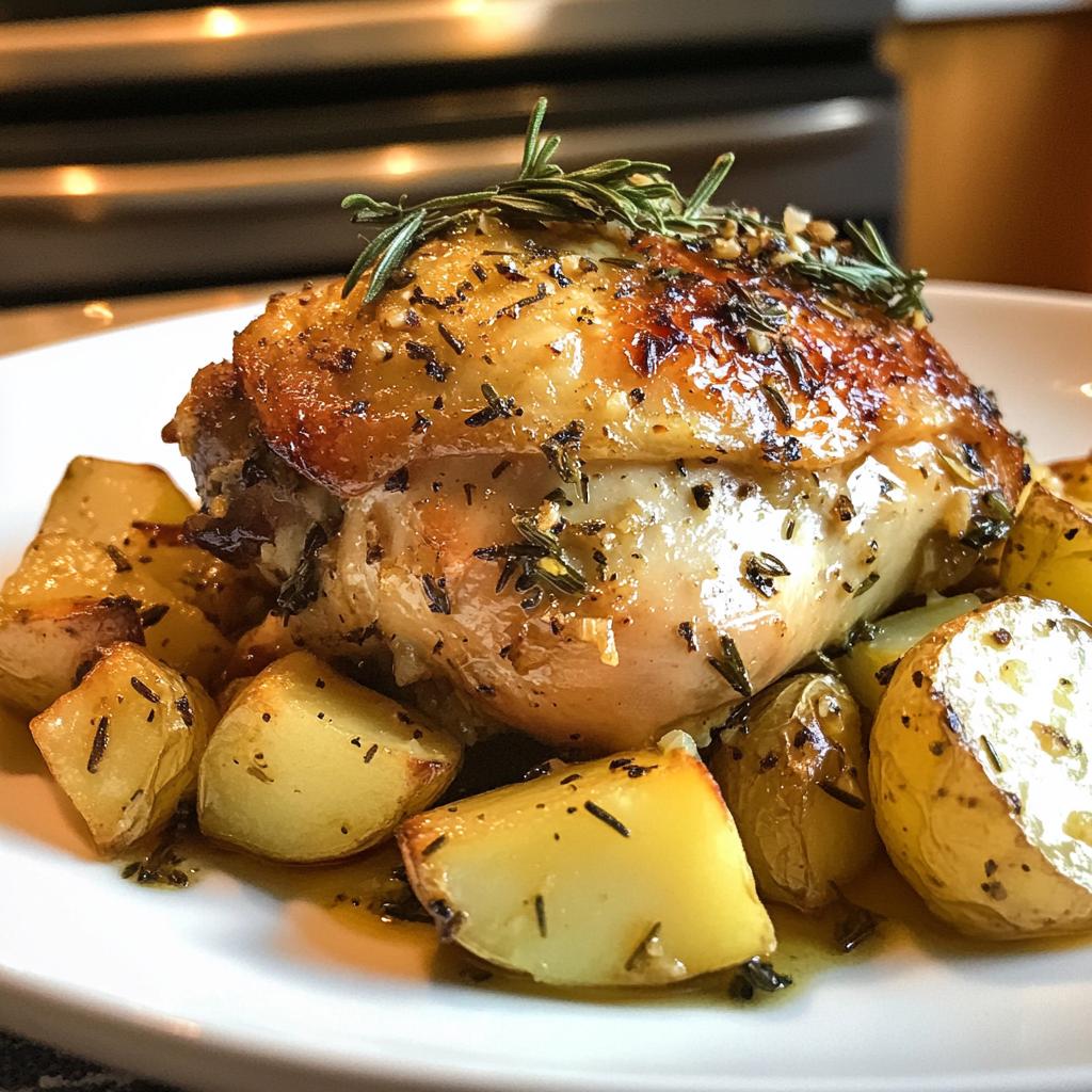 lemon rosemary garlic chicken and potatoes recipe