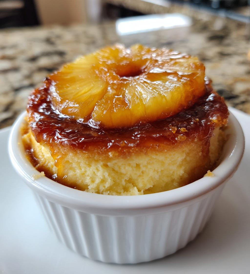 mini pineapple upside down cheesecakes
