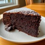 moist and fudgy chocolate cake