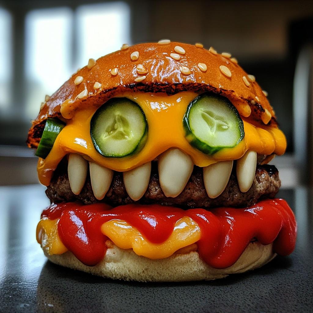 monster face burgers recipe
