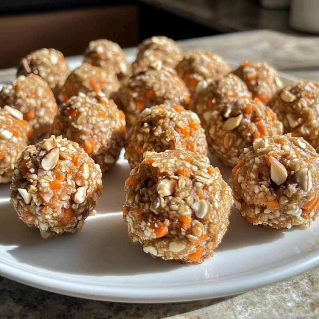 no bake carrot cake bites