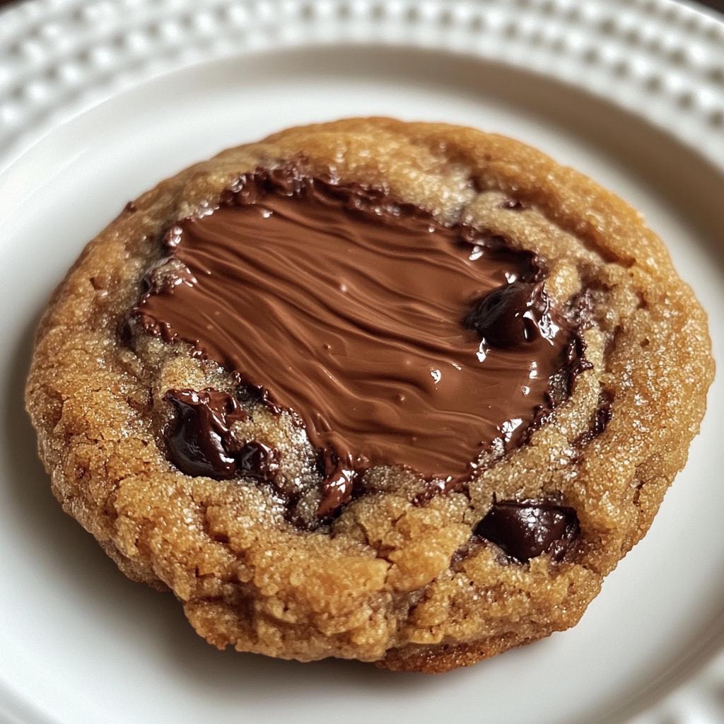nutella stuffed chocolate chip cookies