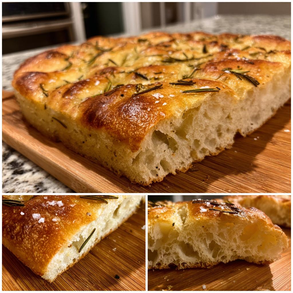 omemade focaccia bread