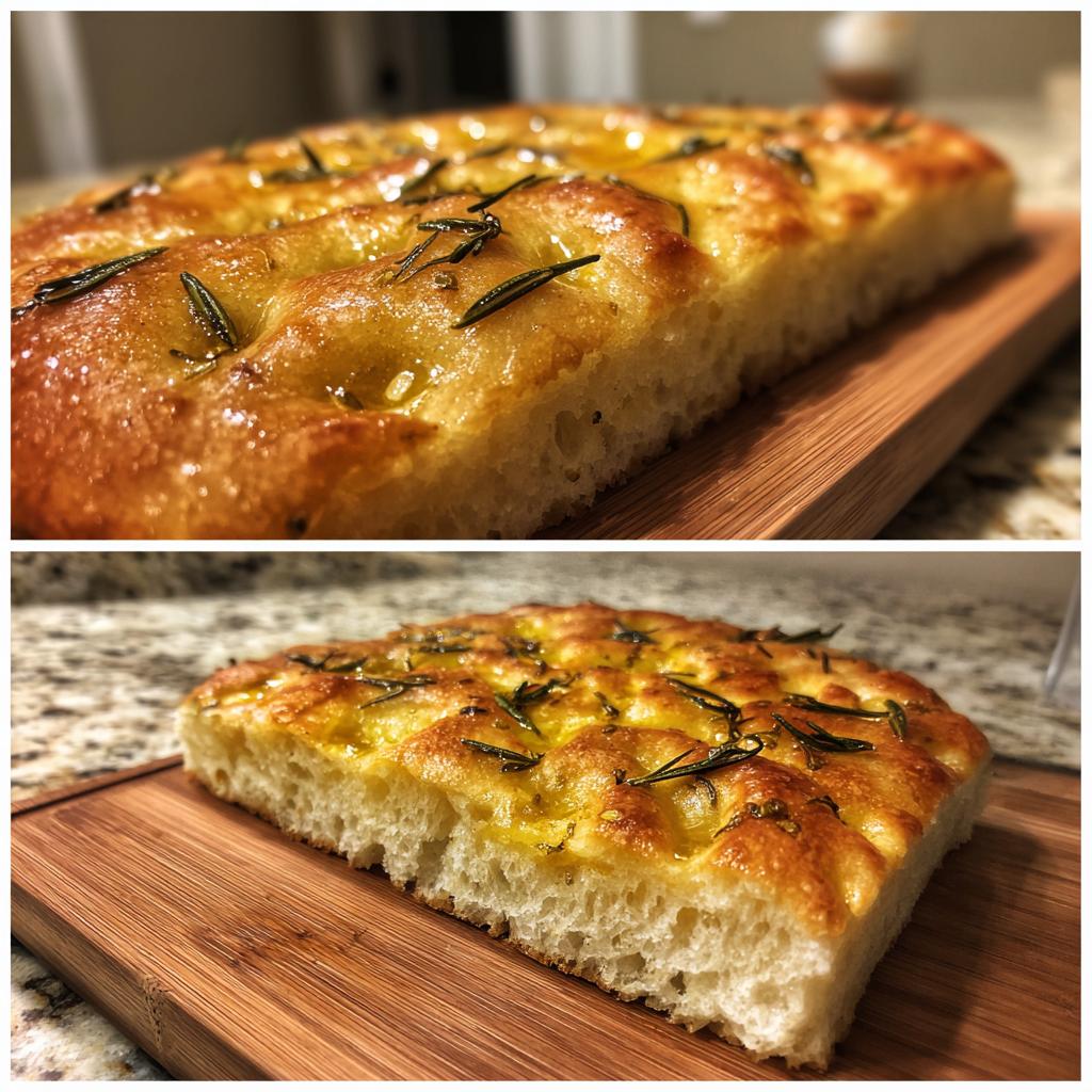 omemade focaccia bread
