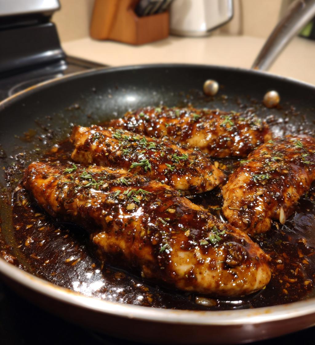 one pan balsamic chicken