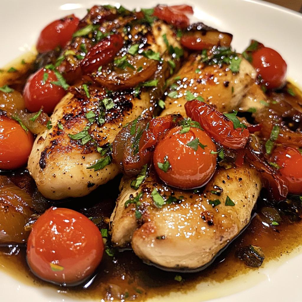 one pan balsamic chicken