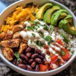 one pan chicken burrito bowl
