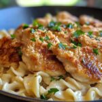 one pan chicken with buttered noodles
