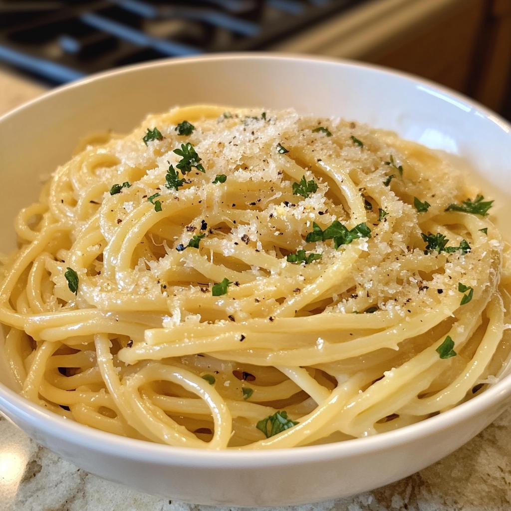 one pot lemon garlic parmesan pasta