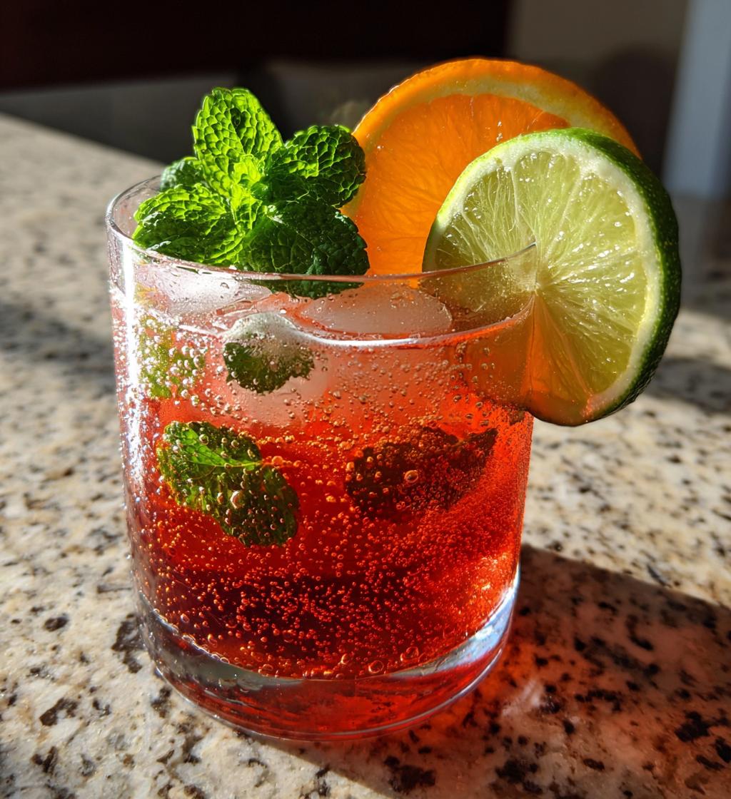 orange mocktail spritzer recipe