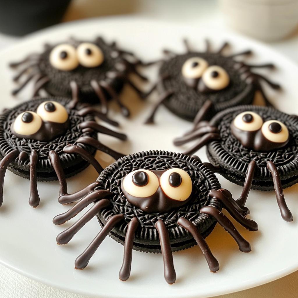 oreo cookie spiders recipe - detail 1