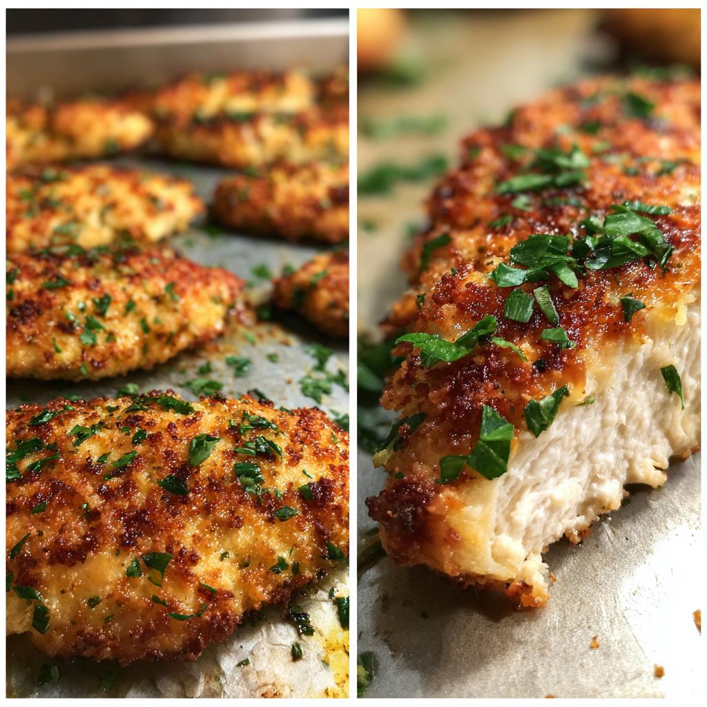 parmesan crusted chicken sheet pan