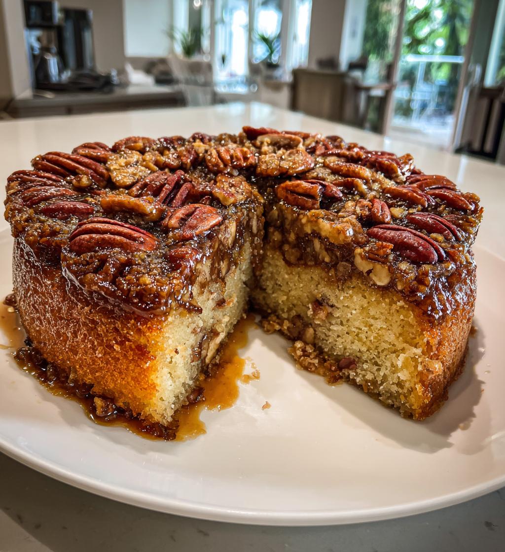 pecan upside down cake