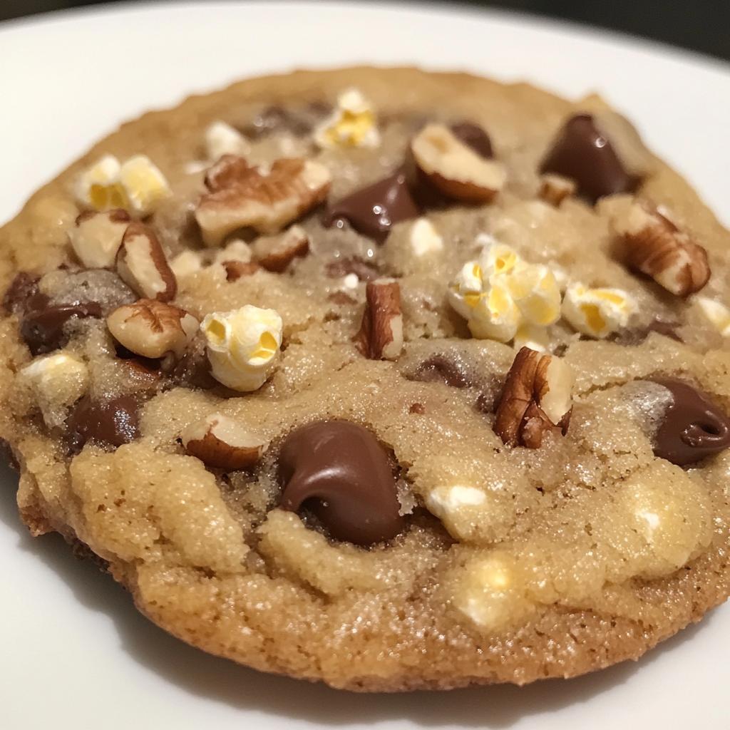 popcorn cookies with chocolate chips and pecans recipe
