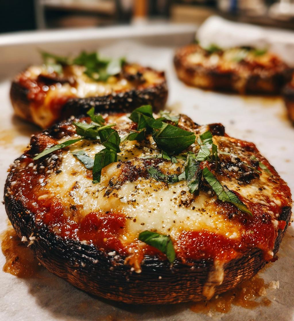 portobello mushroom pizzas