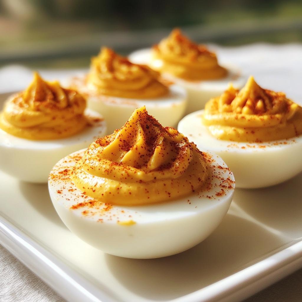 pumpkin deviled eggs recipe