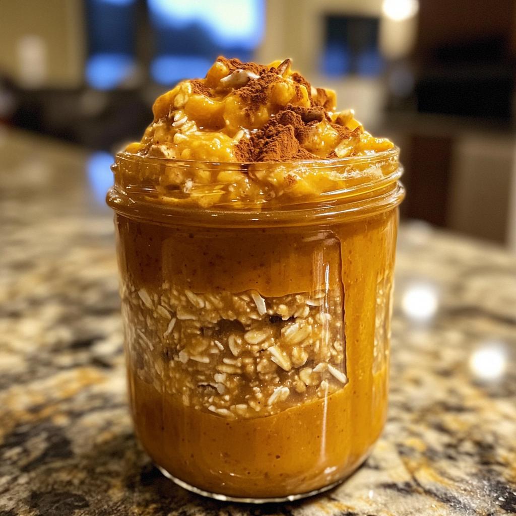 pumpkin pie overnight oats - detail 1