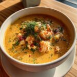rich crab and shrimp bisque
