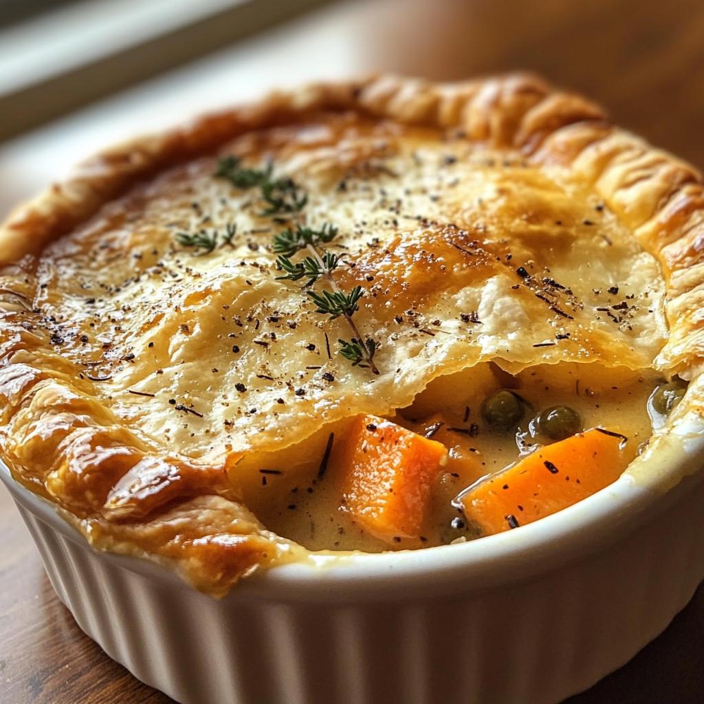 roasted autumn vegetable pot pies