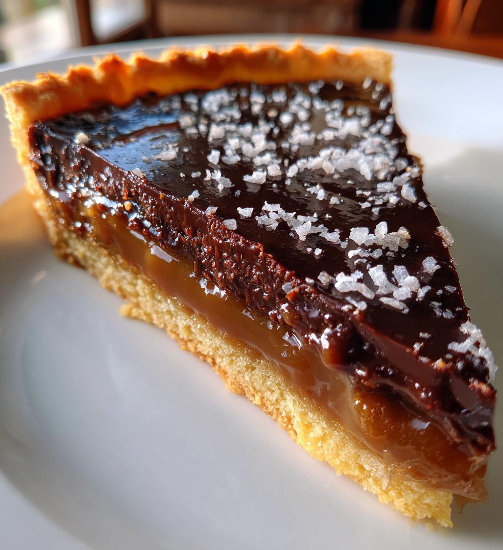 salted caramel chocolate tart