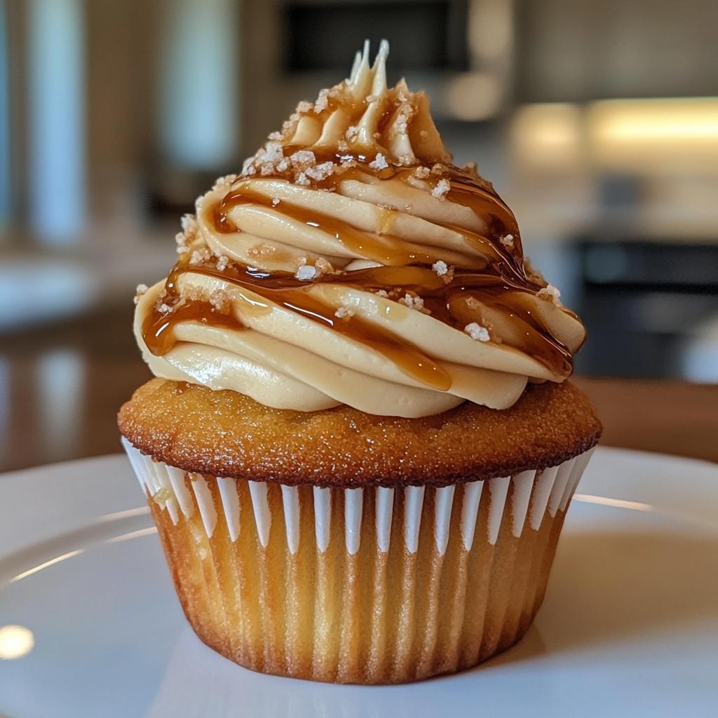 salted caramel cream cheese cupcakes