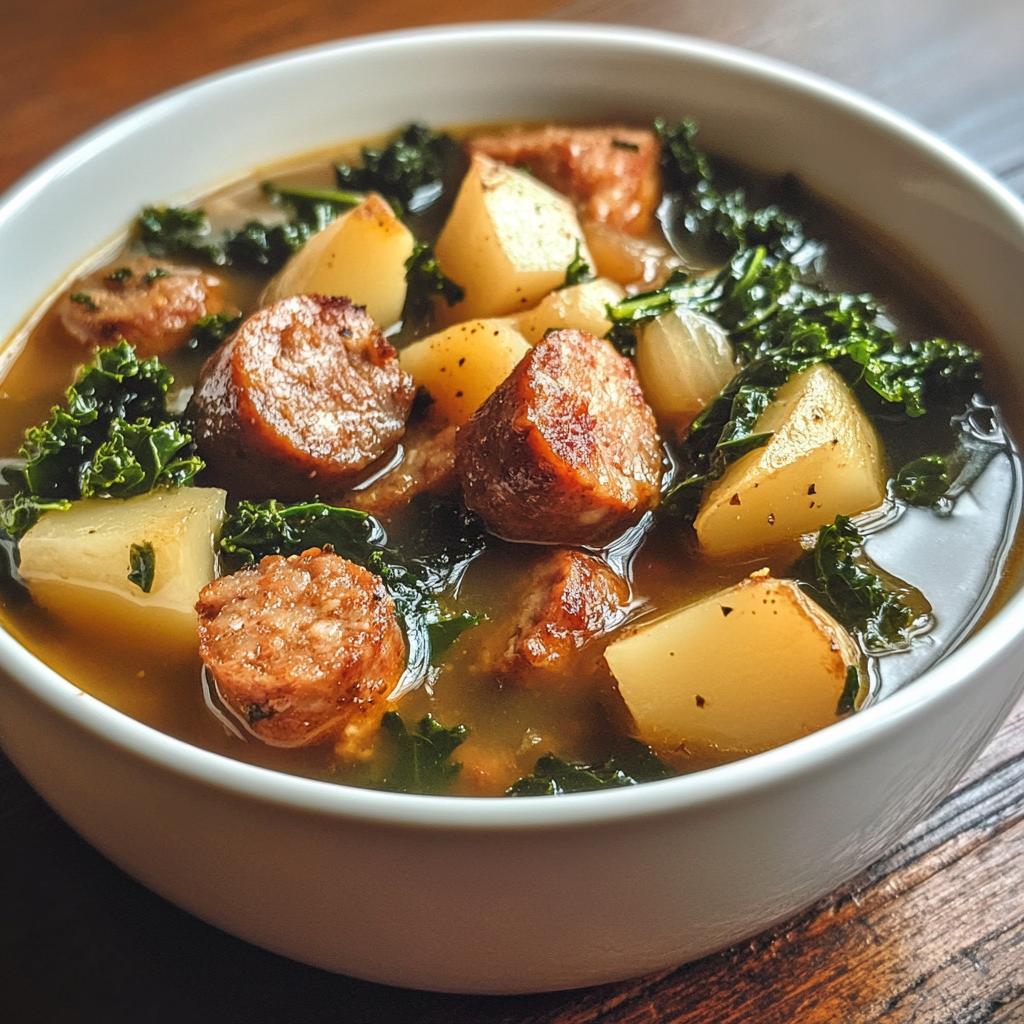 sausage potato and kale soup
