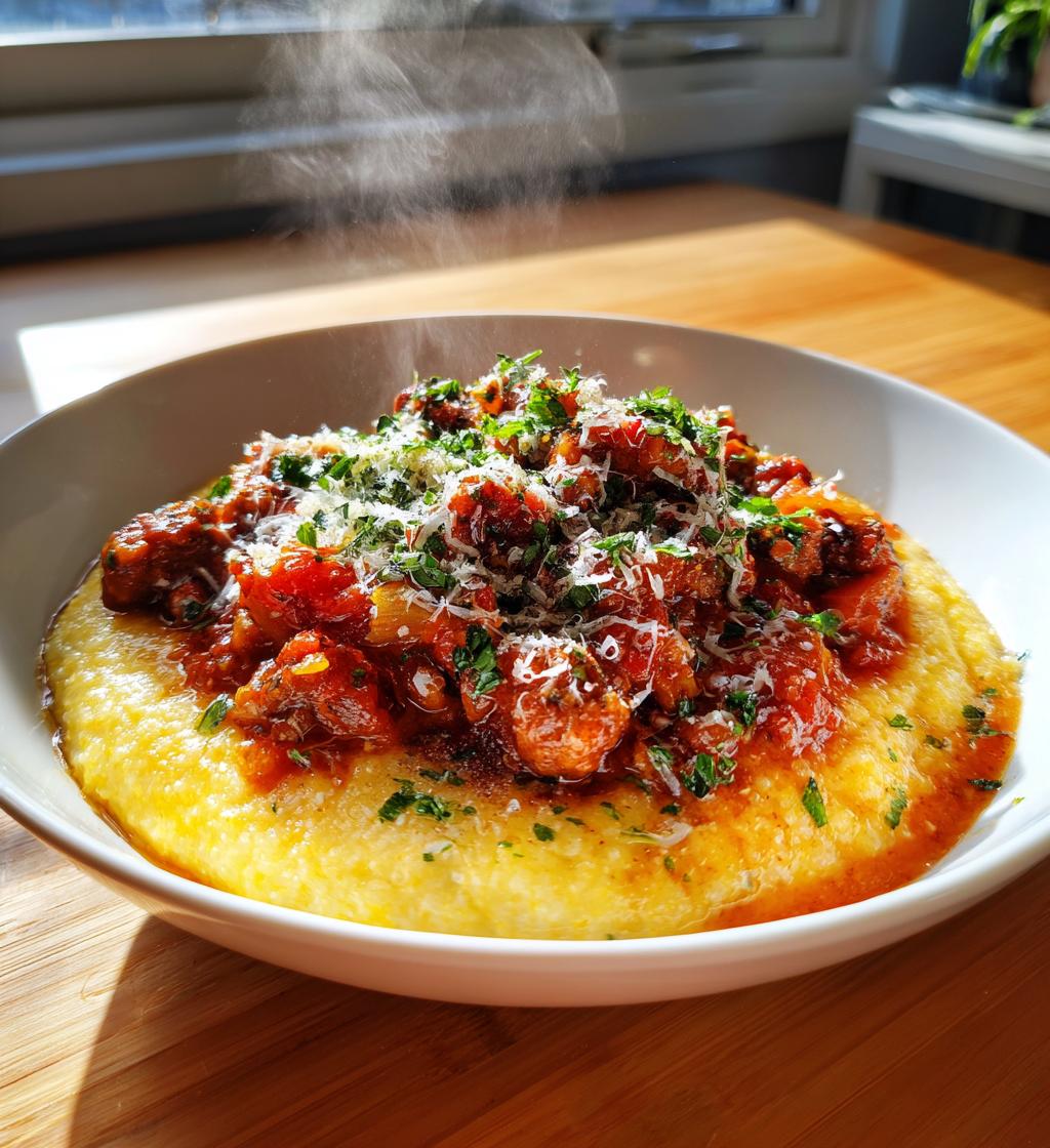 sausage ragu polenta bowls recipe
